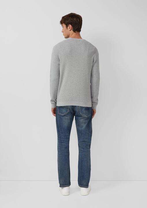 Produktbild s.Oliver Strickpullover Strukturmikx-Pullover aus reiner Baumwolle (S)