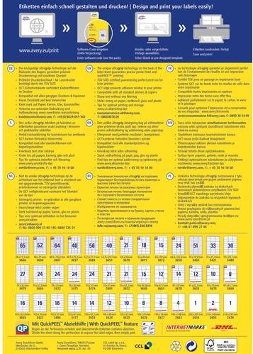Image du produit Avery Étiquettes universelles