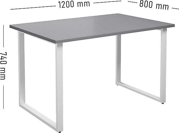 Image du produit kaiserkraft Table polyvalente DUO-O (120 x 80 x 74 cm)