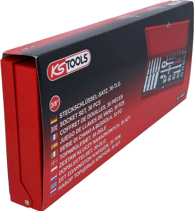 Actual product image KS Tools 3/8 Socket set 30 pcs.
