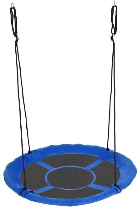 Produktbild Swisshandel24 Nestschaukel Ø110 cm, Hängeschaukel bis 150 kg, verstellbar Kinderschaukel, Tellerschaukel für 3-12
