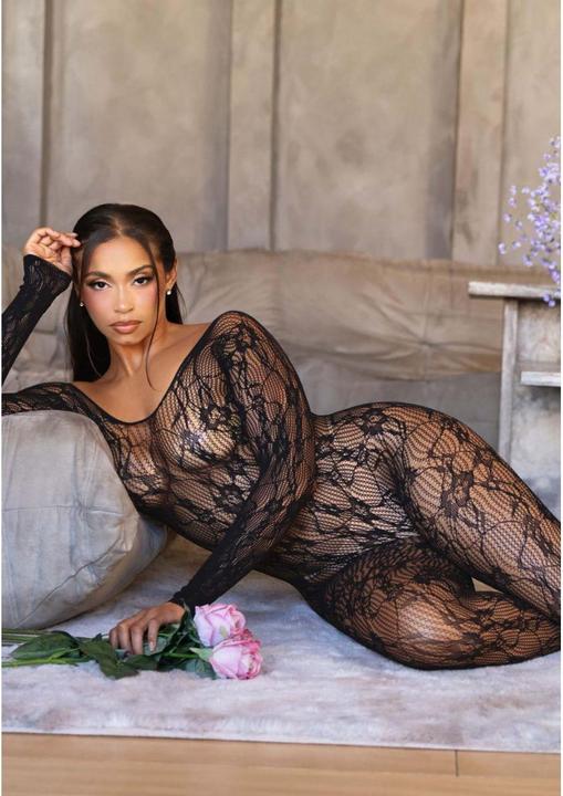 Actual product image Leg Avenue Lace Lingerie Bodystocking (One size)