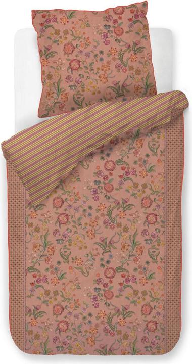 PIP Studio Coco Flower Bettwäsche koralle 135x200cm (1 Stück) (Bettwäsche Set, 135 x 200 cm, 80 x 80 cm)