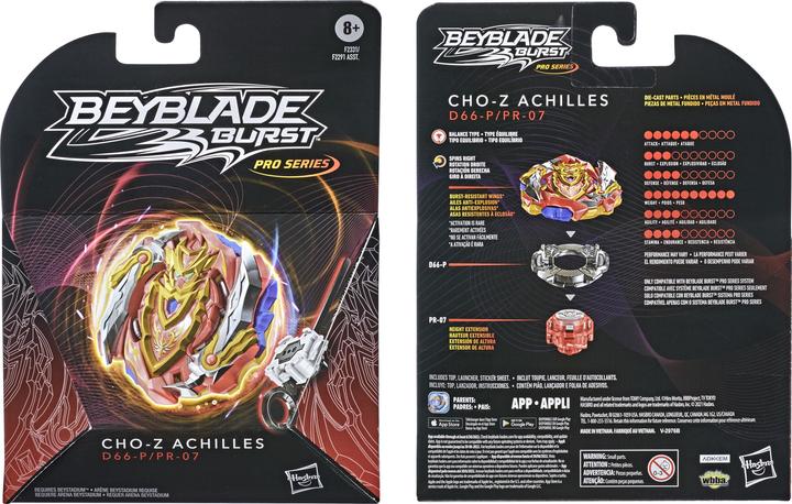 Produktbild Hasbro Beyblade Burst Pro Series Cho-Z Achilles Starter Pack (Deutsch, Englisch, Französisch, Italienisch, 1 Spieler)