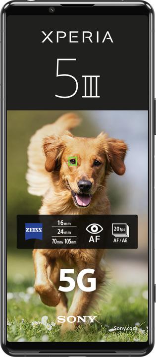 Produktbild Sony Xperia 5 III (128 GB, Black, 6.10", Hybrid Dual SIM, 12 Mpx, 5G)