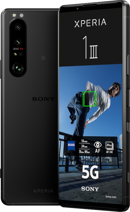 Sony Xperia 1 III (256 GB, Black, 6.50", Hybrid Dual SIM, 12 Mpx, 5G)