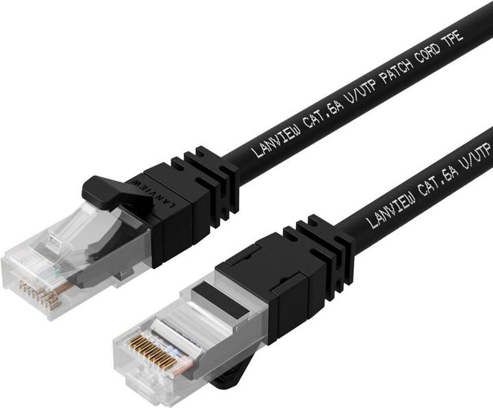 Lanview CAT6A UTP 25m Black LSZH (S/FTP, CAT6a)