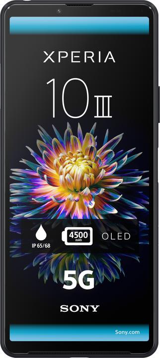 Produktbild Sony Xperia 10 III (128 GB, Black, 6", Hybrid Dual SIM, 5G)