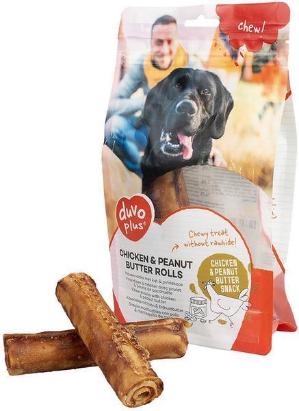 Immagine prodotto Duvoplus Pollo. & Peanut. rotoli M, 12 cm, 5 pezzi, 330 g (5 pz., 330 g)