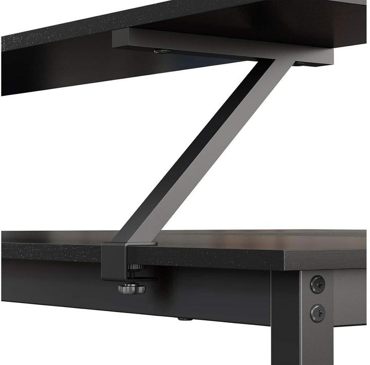 Actual product image Vasagle Desk black L-shaped, O-leg frame black 130.0 / 140.0 x 50.0 cm (140 x 130 x 90 cm)