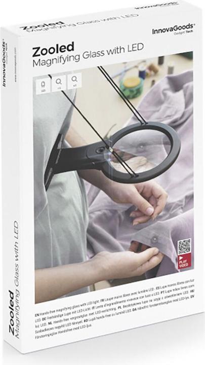Image du produit InnovaGoods Loupe à main levée avec lumière LED Zooled