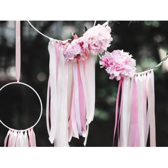 Thumbnail - Partydeco, Geschenkverpackung, Geschenkband Satinband Rosa 12 mm / 25 Meter (Geschenkband, 1 x)