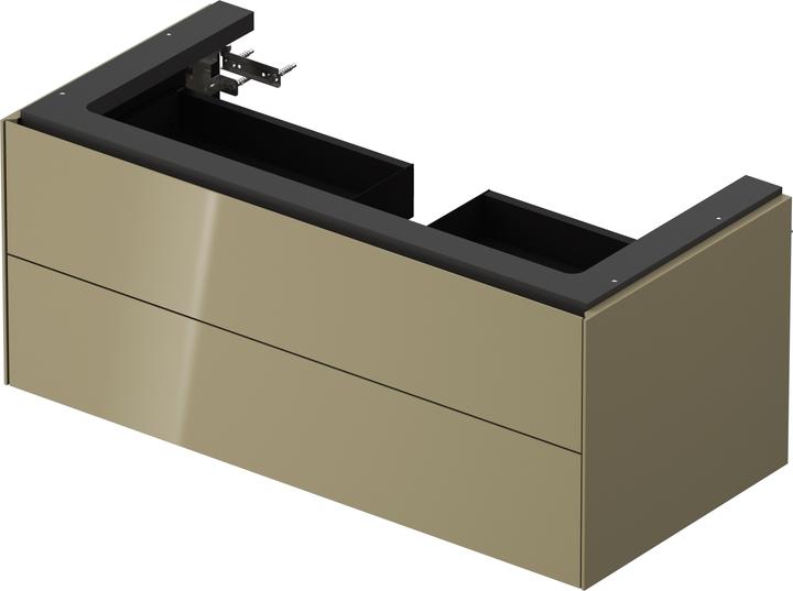 Actual product image Duravit White Tulip, wall hung vanity unit, width 984 x depth 458mm, with 2 drawers, with tip-on tec (98.40 x 45.80 x 106 cm)
