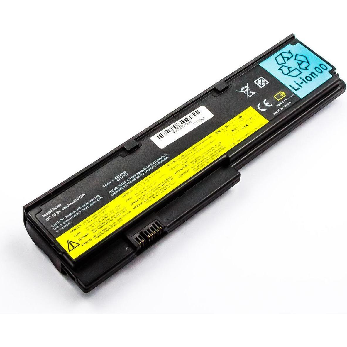 CoreParts MBI2056 Notebook-Akku für Lenovo (6 Zellen, 5200 mAh), Notebook Akku, Schwarz