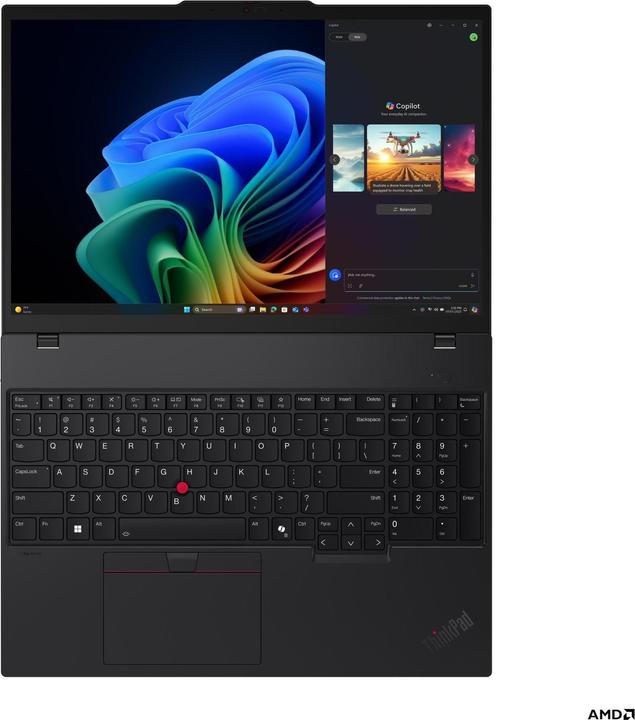 Actual product image Lenovo ThinkPad T16 Gen 4 (AMD) (16", 512 GB, 32 GB, Eng. Int., AMD Ryzen AI 5 340)