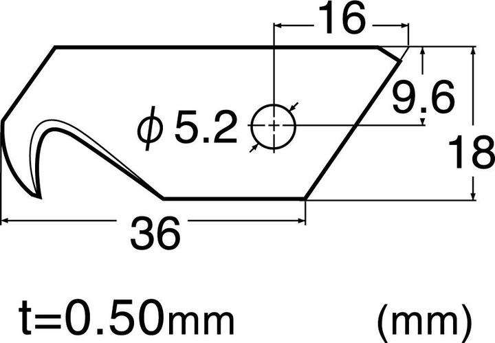 Actual product image NT Cutter Blades (Replacement blade)