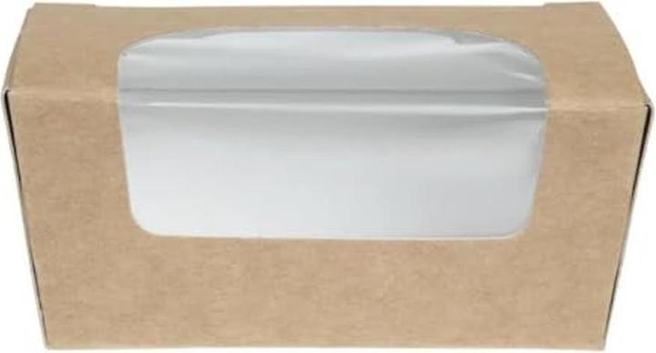 ColPac Compostable Kraft Small Pie Boxes with Window, Pack of 500