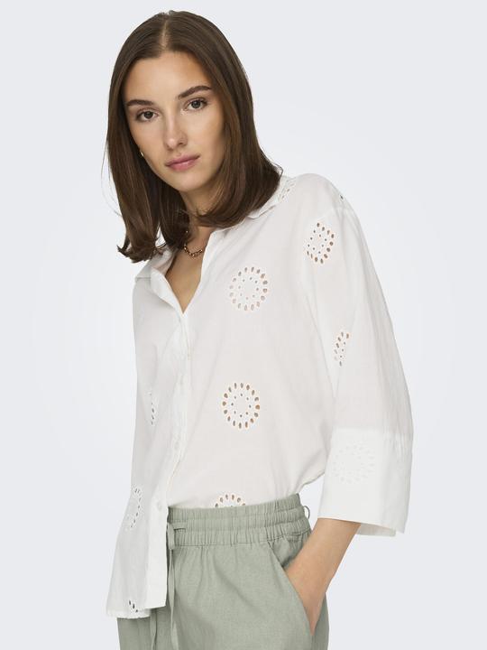 Produktbild JdY Einfarbige Hemd mit 3/4 Ärmeln (S)