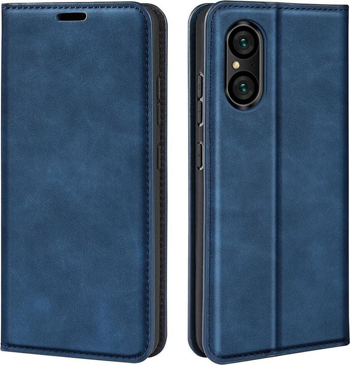 Actual product image Cover-Discount Sony Xperia 5 V - Stand Flip Case Cover blue (Sony Xperia 5 V)