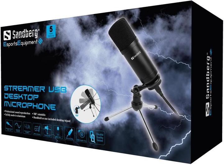 Produktbild Sandberg Streamer USB-Tischmikrofon