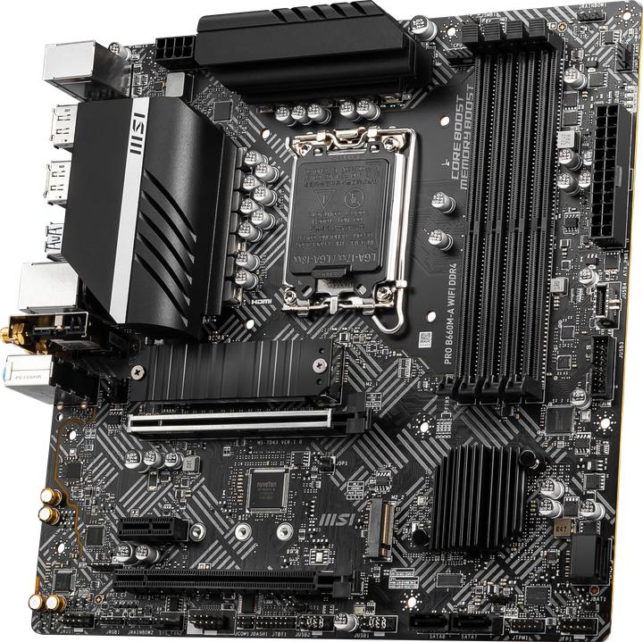 Actual product image MSI PRO B660M-A WIFI DDR4 (LGA 1700, Intel B660, mATX)