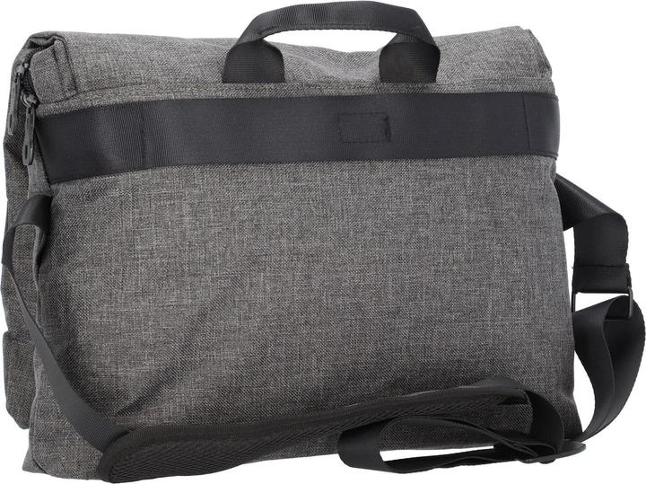 Actual product image Lightpak Notebook shoulder bag "WALKER", polyester, gray adjustable, padded shoulder strap, carrying handle (13")