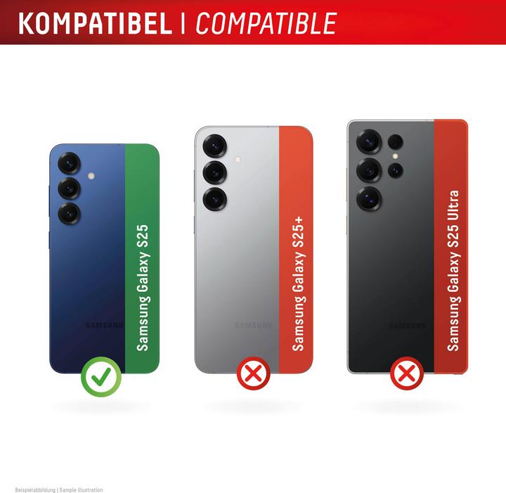 Produktbild Displex Full Cover Camera Lens Glass, Kamera Schutzglas, Platte, Doppelpack (2 Stück, Samsung Galaxy S25)