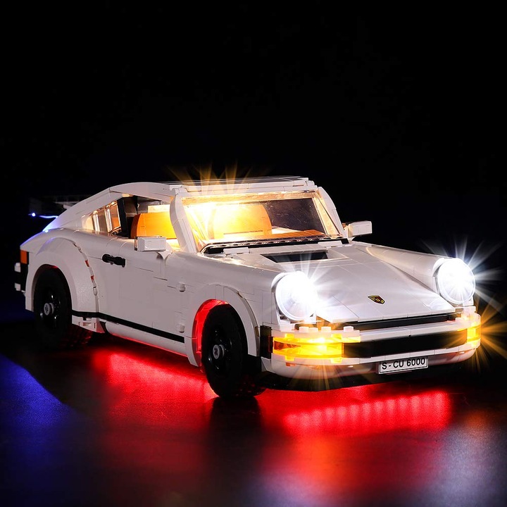 Actual product image BrickBling LED light set for LEGO Porsche 911 (10295) incl. remote control
