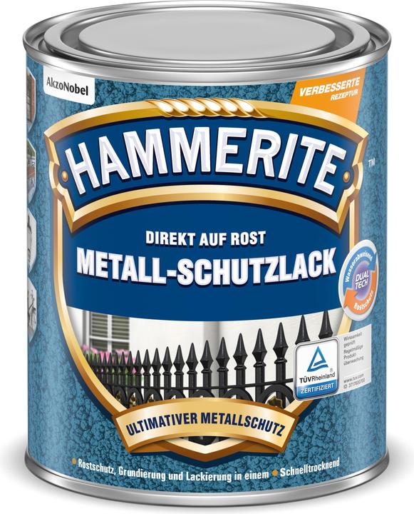 Produktbild Hammerite Hammerschlaglack Effektlack Schwarz 2,5 l (2500 ml, Schwarz)
