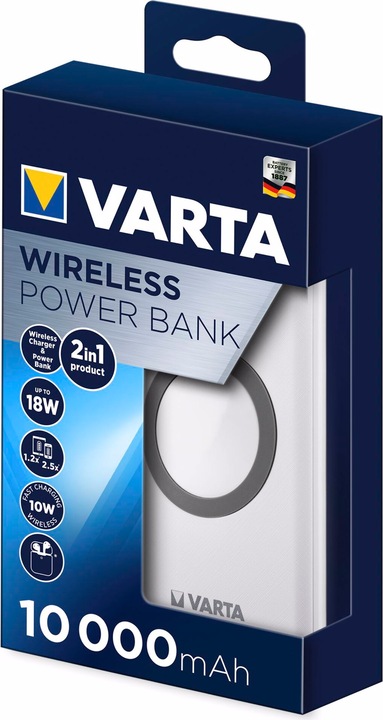 Produktbild Varta Wireless Power Bank (10000 mAh, 18 W, 37 Wh)