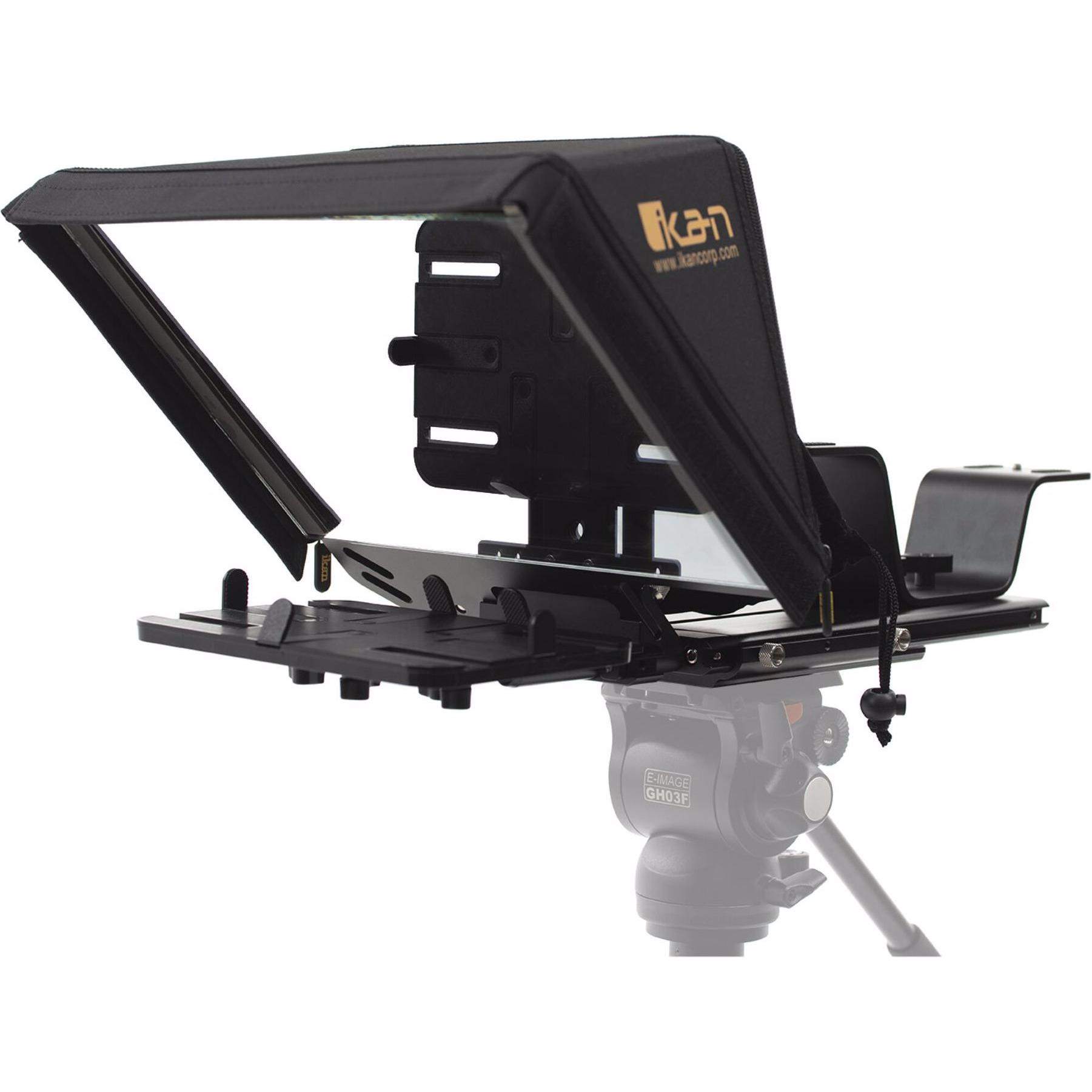 Ikan Elite Universeller Tablet Teleprompter mit Fernbedienung (Diverses Video Zubehör), Video Zubehör, Schwarz