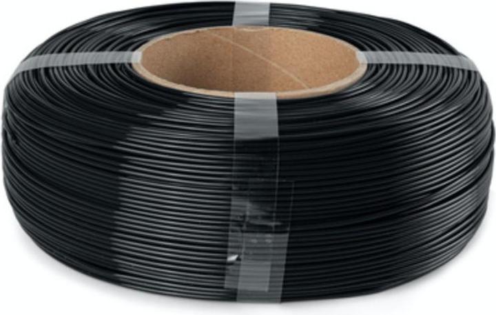 Actual product image The Filament ReFill PETG 1.75mm MIDNIGHT BLACK 1kg (PETG, 1.75 mm, 1000 g, Black)