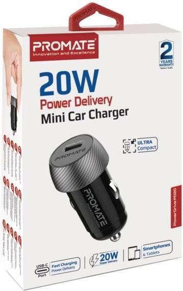 Immagine prodotto ProMate Caricabatterie da auto PowerDrive-PD20 Mini