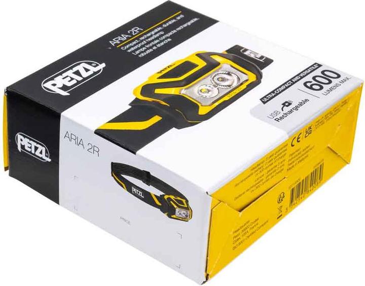 Produktbild Petzl ARIA 2R Kopflampe Schwarz / gelb (600 lm)