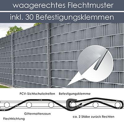 Actual product image Juskys PVC privacy strips set of 4 (3500 cm)
