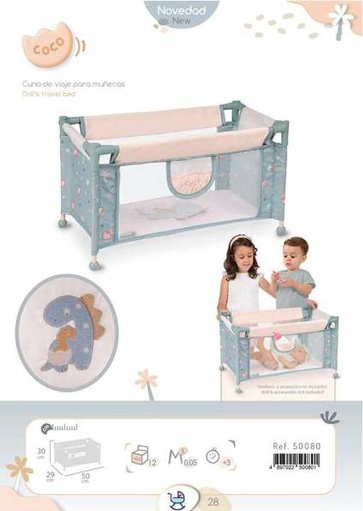 Productafbeelding DeCuevas Reisebettchen Coco 50 x 29 x 30 cm Blau