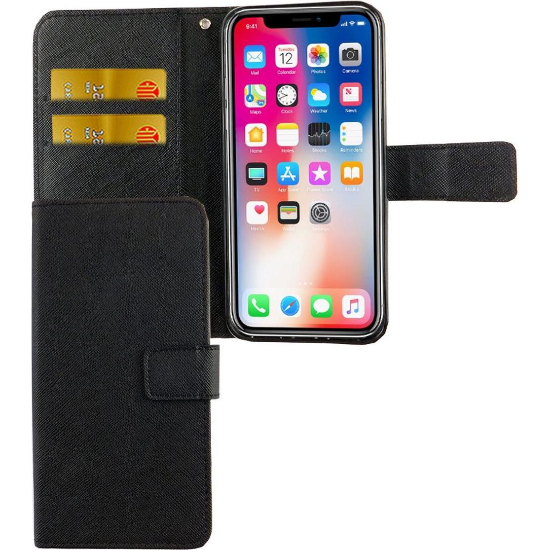 König Design Hülle Handy Schutz für Apple iPhone XS Case Cover Tasche Wallet Etui Handyhülle (Apple iPhone XS), Smartpho...