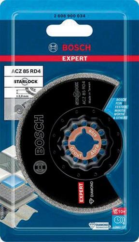 Produktbild Bosch Professional Zubehör Blau Zubehör 2608902057 EXPERT Starlock Segmentblatt ACZ 85 RD4 Diamantschliff+Abrasiv 85 1x