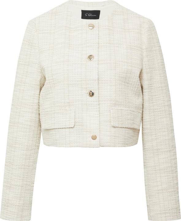 Produktbild S.Oliver Indoor-Jacke Eleganter Bouclé-Blouson mit Glitzergarn (46)