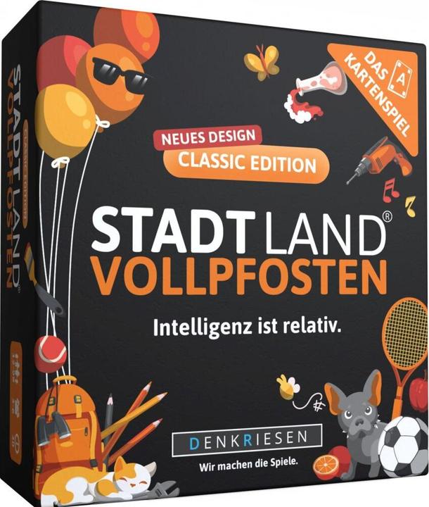 Produktbild Denkriesen Stadt Land Vollpfosten - Kartenspiel Classic (d) (Deutsch, 3 - 6 Spieler)