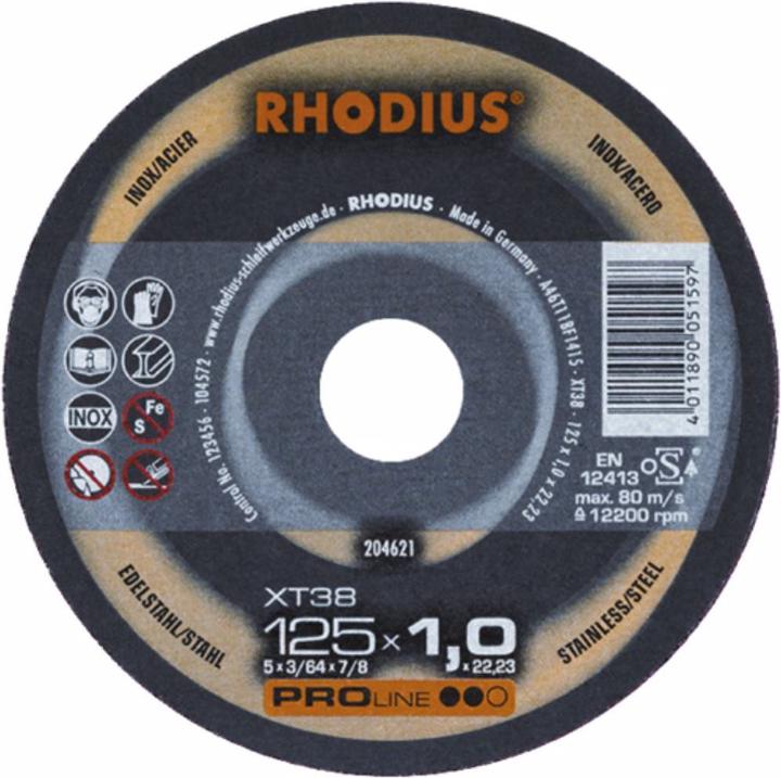 Produktbild Rhodius Trennscheibe extradünn 115 x 1 x 22.2 mm gerade F