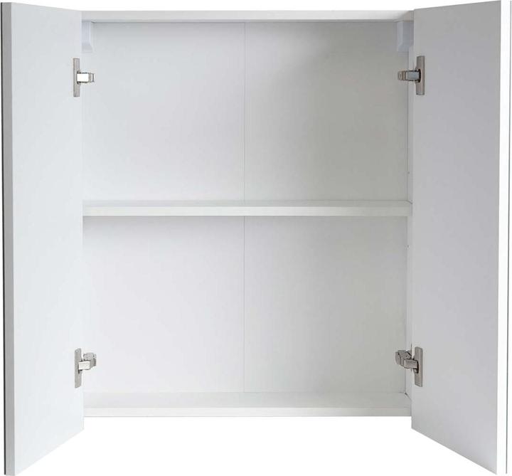Produktbild Mendler Spiegelschrank HWC-B19b, hochglanz 70x60x16cm, weiss (70 x 60 x 16 cm)