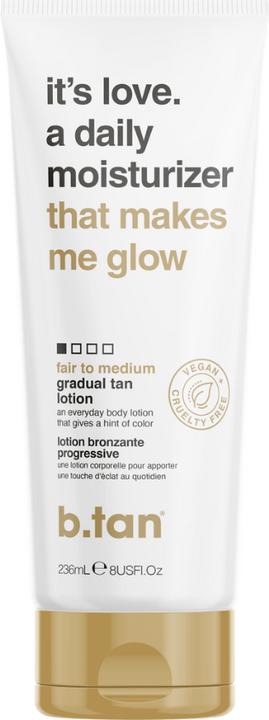 B.Tan it's love a daily moisturiser 236ml gradual tan lotion (Self tanning cream, 236 ml)