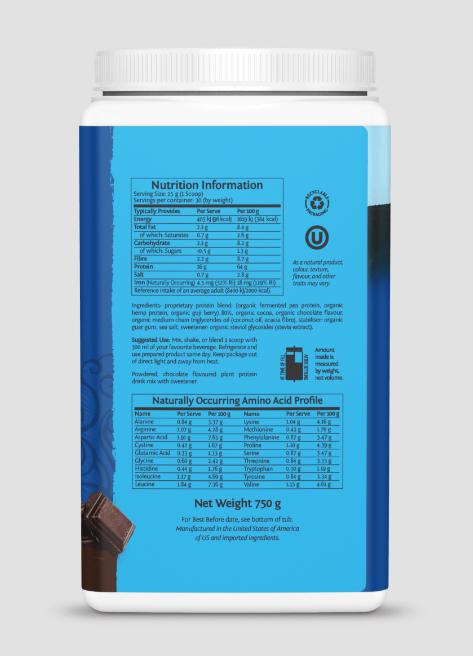 Immagine prodotto Sunwarrior Proteina Miscela guerriera (Cioccolato, 1 x, 750 g)