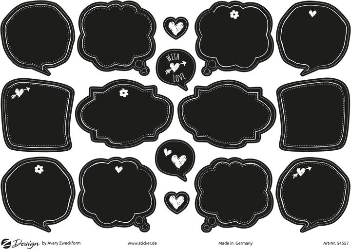 Actual product image Avery Deco stickers