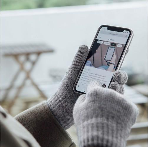 Produktbild Moshi Digits Touchscreen Gloves - Light Gray (S) (S, M)