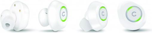 Actual product image Cygnett FreePlay BT Earphones with rechargeable battery case - White (3 h, Wireless)