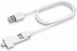 Innergie MagiCable Duo - MFI Charge & Sync Cable - Micro USB + Lightning connector 0,8m (V2) (0.80 m)