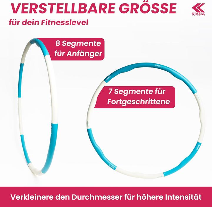 Actual product image Kiana sports Hula Hoop Reifen mit Übungsplan (100 cm, 1200 g)