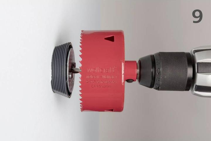 Immagine prodotto wolfcraft wolfcraft 1 Aufbohrhilfeset Ø35-70mm (70 millimetri)